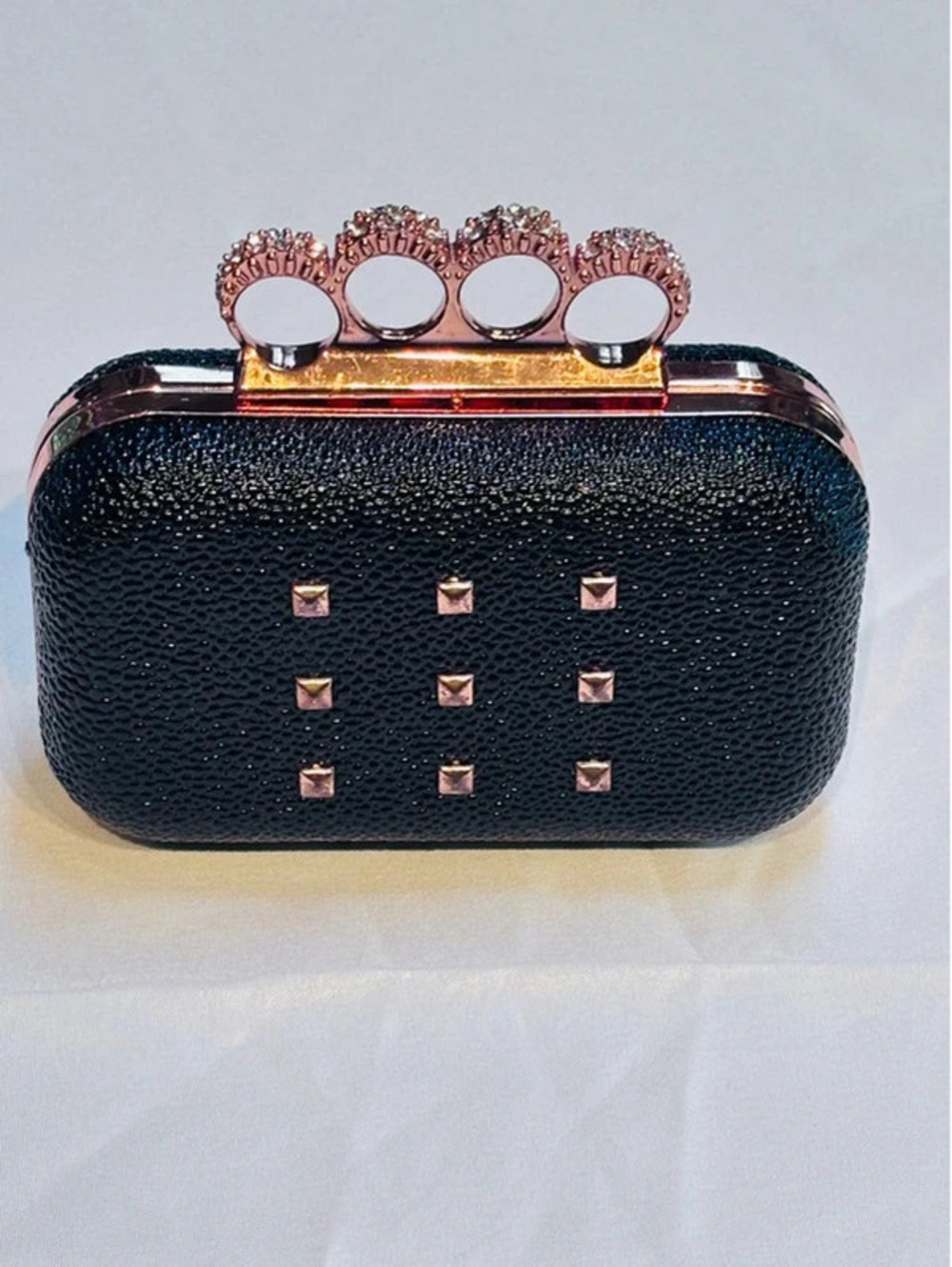 Rihanna Rogue Studded Knuckle Duster Clutch Bag